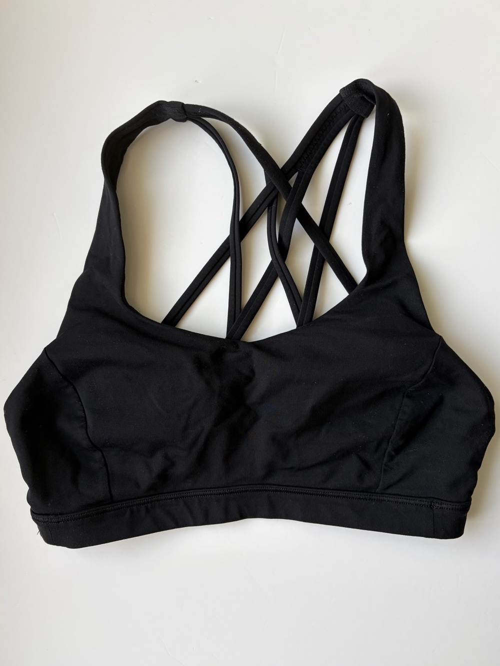 lululemon athletica Black Strappy Crossback Sports Bra